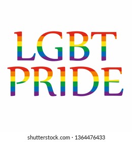 LGBT pride flag or Rainbow pride flag include of Lesbian, gay, bisexual, and transgender flag of LGBT organization. Vector illustration.