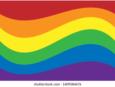LGBT pride flag or Rainbow pride flag include of Lesbian, gay, bisexual, and transgender flag of LGBT organization. Flag against homosexual discrimination.