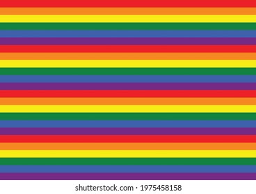 LGBT pride flag repeated wallpaper pattern in vector. Peace flag movement. Editable for web and print.