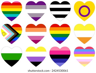 Bandera del Orgullo LGBT. Bandera de la comunidad del Orgullo. 