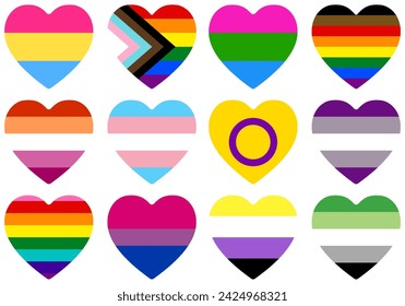 Bandera del Orgullo LGBT. Bandera de la comunidad del Orgullo. 