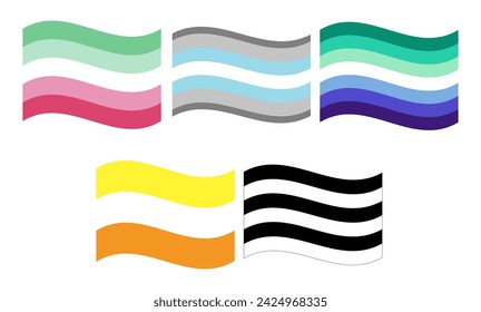 Bandera del Orgullo LGBT. Bandera de la comunidad del Orgullo. 