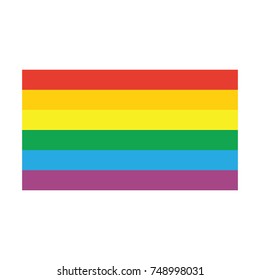 LGBT Pride Flag In Vector Format. Rainbow Flag.