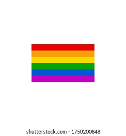 LGBT pride flag vector illustration