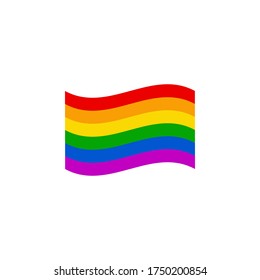 LGBT pride flag vector illustration
