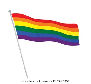 LGBT Pride Flag. Vector Illustration