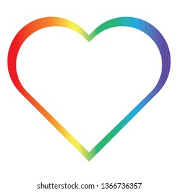 Lgbt pride heart