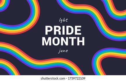 LGBT Pride Month . Background, Poster, Postcard, Banner Design.