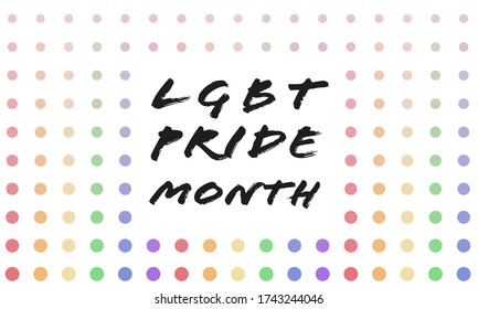 LGBT pride month background. Poster, card, banner 