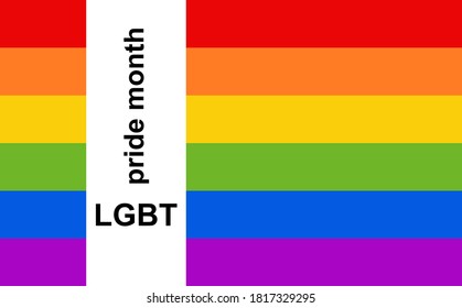 Antecedentes del mes del orgullo LGBT. Cartel, tarjeta, cartel 