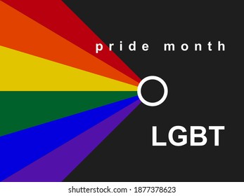 LGBT pride month background. Poster, card, banner 