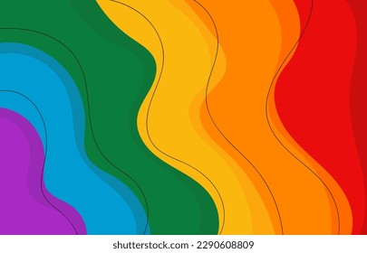 Mes del orgullo LGBT. Fondo, afiche, postal, diseño de pancartas.