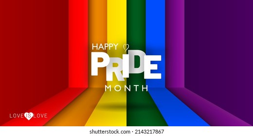Lgbt Pride Month Banner Background Deisgn For Multipurpose Use