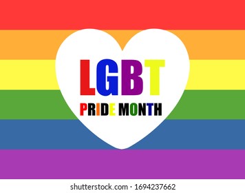 Lgbt Pride Month Banner Lgbt Community Stock Vector (royalty Free 