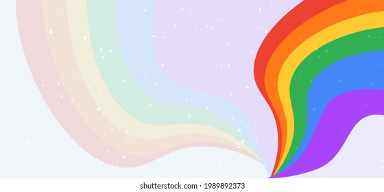 Lgbt pride month. Banner Flag for gay pride parade. Images with Copy Space