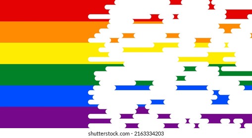 LGBT Pride Month Concept. Rainbow Flag