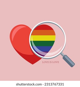 LGBT Pride Monat und Diversitätskonzept Hintergrund, mit Regenbogenflagge dekoriert. Design-Element kann für Hintergrund, Banner, Vektorgrafik verwendet werden