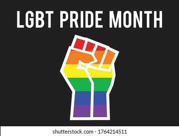 LGBT PRIDE MONTH pride fist equality