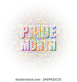 LGBT Pride Month. Pride flag. Human rights or diversity concept. LGBT event banner design.