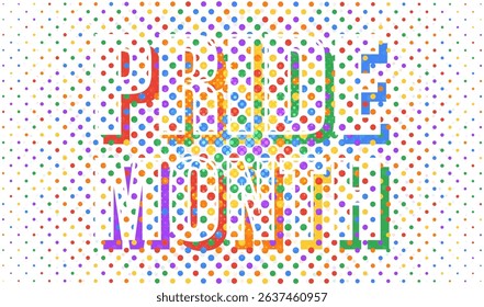 LGBT Pride Month. Pride flag. Human rights or diversity concept. LGBT event banner design.