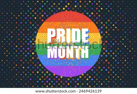 LGBT Pride Month. Pride flag. Human rights or diversity concept. LGBT event banner design.