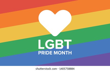 Lgbt Pride Month June Lesbian Gay Stock Vector (Royalty Free) 1405758884