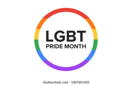 LGBT Pride Month in June. Lesbian Gay Bisexual Transgender. Celebrated annual. LGBT flag. Rainbow love concept. Human rights and tolerance. Poster, card, banner and background. Vector ilustration LGBT Pride Month in June. Lesbian Gay Bisexual Transgender. Celebrated annual. LGBT flag. Rainbow love concept. Human rights and tolerance. Poster, card, banner and background. Vector ilustration