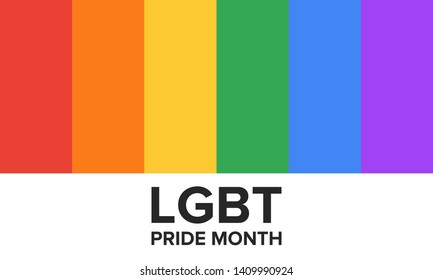 Lgbt Pride Month June Lesbian Gay Stock Vector (Royalty Free ...