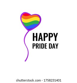 LGBT Pride Month in June. Lesbian Gay Bisexual Transgender. Celebrated annual. LGBT flag. Rainbow love concept. Human rights and tolerance. Poster, card, banner and background. Vector ilustration