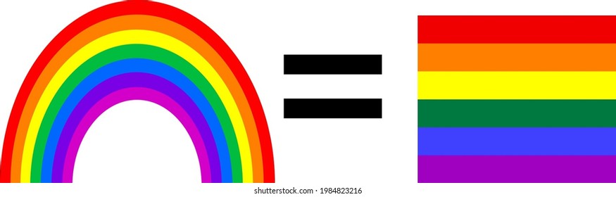 LGBT Pride Month in June. Lesbian Gay Bisexual Transgender. Celebrated annual. LGBT flag. Rainbow love concept. Human rights and tolerance. Poster, card, banner and background. Vector illustration
