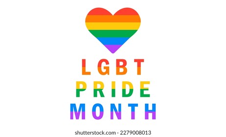 LGBT Pride Month in June. Lesbian Gay Bisexual Transgender. Celebrated annual. earth in the form of an LGBT flag. Rainbow love concept. human rights and tolerance. Poster, card, banner and background.