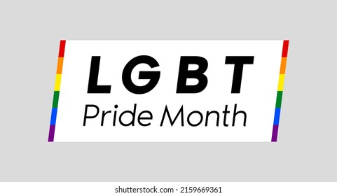 Lgbt Pride Month Poster Homosexual Lesbian Stock Vector (Royalty Free ...