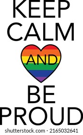 LGBT Pride Month print. Inspiration quotes in illustration vector in rainbow colors