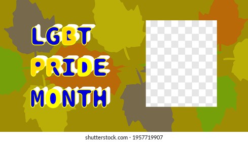 LGBT PRIDE MONTH PROMOTION DESIGN.gay pride flyers, posters, social media graphics.LGBTQ+ illustrations concept.