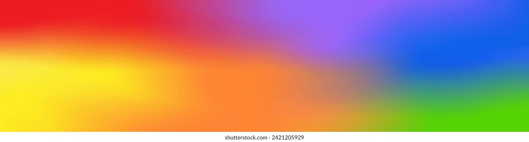 LGBT Pride Month. Pride Rainbow Background and Banner Template. Gay, Lesbian, Bisexual and Transgender Community. Vector Illustration. 