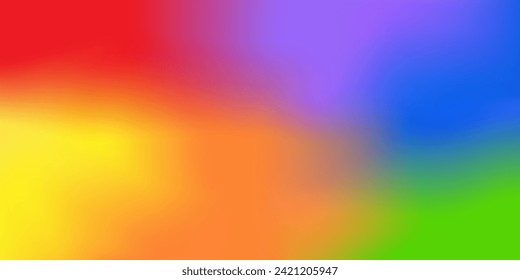 LGBT Pride Month. Pride Rainbow Background and Banner Template. Gay, Lesbian, Bisexual and Transgender Community. Vector Illustration. 