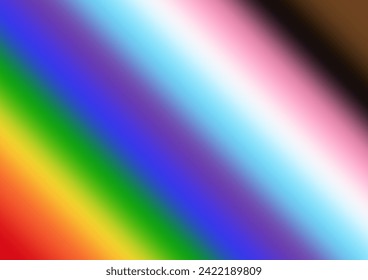 LGBT Pride Month. Pride Rainbow Background and Banner Template. Gay, Lesbian, Bisexual and Transgender Community. Vector Illustration. 
