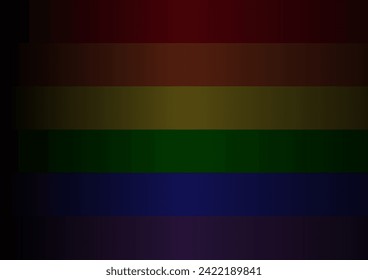 LGBT Pride Month. Pride Rainbow Background and Banner Template. Gay, Lesbian, Bisexual and Transgender Community. Vector Illustration. 