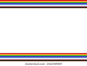 LGBT Pride Month. Pride Rainbow Background and Banner Template. Gay, Lesbian, Bisexual and Transgender Community. Vector Illustration. 