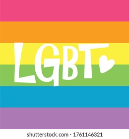 LGBT pride month. Rainbow flag. Happy pride day.