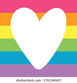 LGBT pride month. Rainbow flag. Happy pride day.