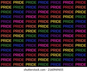 Mes del Orgullo LGBT. Color del fondo del arcoiris de colores sin foco. Vector.