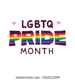 Lgbt Pride Month Symbol Gay Community Stock Vector (Royalty Free ...