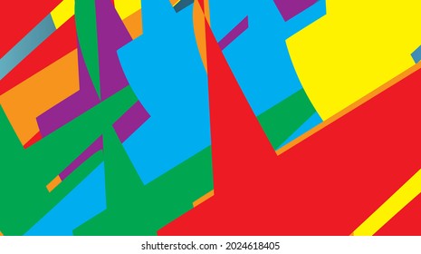 LGBT Pride Month vector concept. Freedom rainbow flag. Gay parade annual summer event