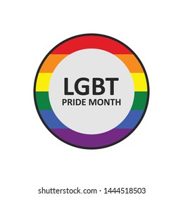 LGBT Pride Month Vector Illustration Eps