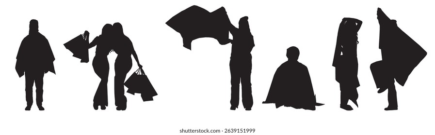 LGBT pride people silhouette full isolated