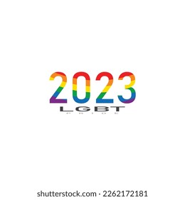 LGBT pride rainbow flag logo icon