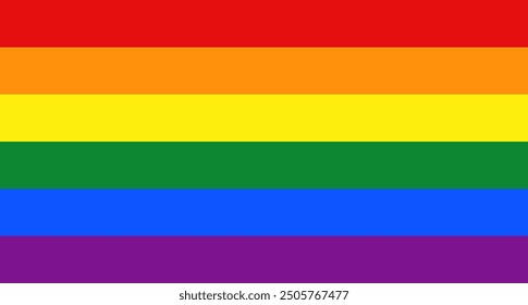 LGBT Pride Rainbow Flag Vector Illustration