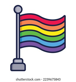 LGBT Pride Rainbow Flag Vectorart