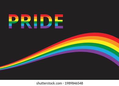 LGBT Pride Rainbow Flag Wave Background. LGBTQ, Rainbow Flag, PRIDE MONTH